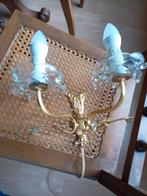 Bohemian Sissi kristallen vintage wandlamp jaren 50-60., Huis en Inrichting, Lampen | Wandlampen, Overige materialen, Hollywood Regency stijl, Barok, Sissi koninklijke stijl.
