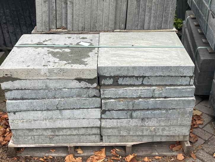32 stuks Oud Hollandse tegels 60x60x7 grijs RESTPARTIJ, Tuin en Terras, Tegels en Klinkers, Nieuw, Terrastegels, Beton, Ophalen