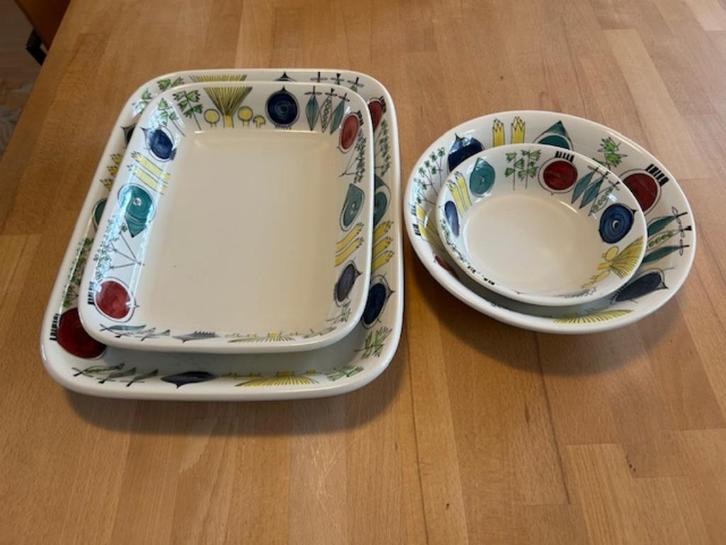 Rörstrand Sweden PICKNICK SCHALEN, Huis en Inrichting, Keuken | Servies, Gebruikt, Schaal of Schalen, Overige stijlen, Porselein