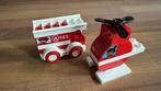 Duplo brandweer helikopter en brandweerwagen, Kinderen en Baby's, Speelgoed | Duplo en Lego, Ophalen of Verzenden, Zo goed als nieuw