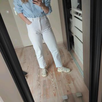 Witte mon jeans cropped spijkerbroek Zara 42 40  beschikbaar voor biedingen