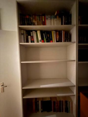 2 Stevige Boekenkasten - Wit Hout