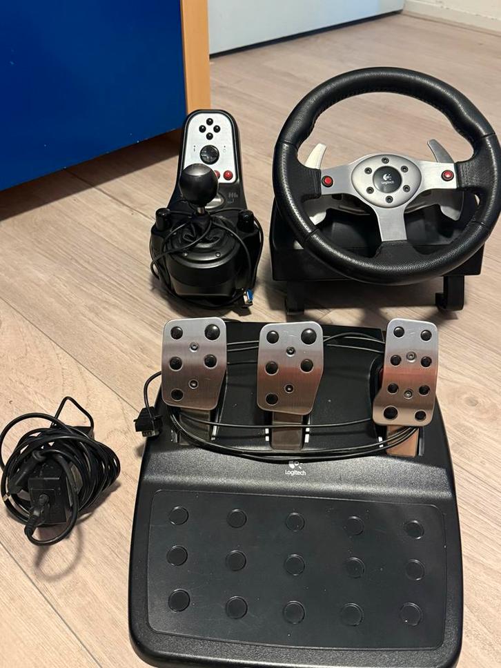 Logitech G25 Racestuur - Klassieker!, Computers en Software, Joysticks, Gebruikt, Ophalen