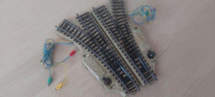 1 paar Märklin elektrische wissels artnr 5117, Hobby en Vrije tijd, Modeltreinen | H0, Zo goed als nieuw, Rails, Wisselstroom