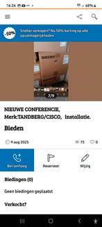 Nieuwe CONFERENCIE INSTALLATIE, met Merken:  Tandberg/ CISCO, Eén persoon, Cadeaubon