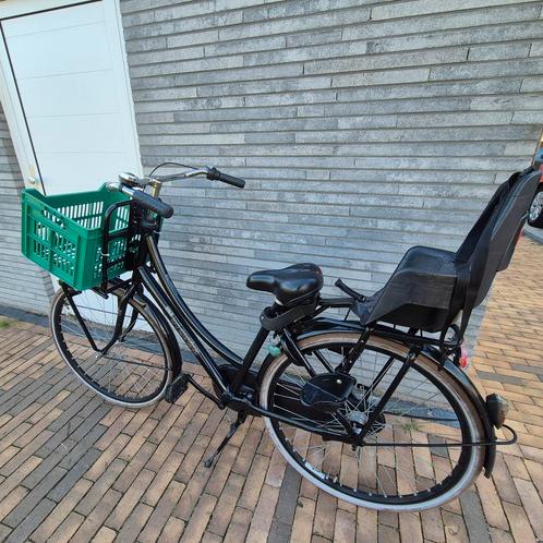 Moederfiets Cortina U4 met kinderzitje, Fietsen en Brommers, Fietsen | Dames | Moederfietsen, Gebruikt, Overige merken, 53 tot 56 cm