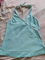 Topje Promiss haltertop L, Ophalen of Verzenden, Zo goed als nieuw, Blauw, Zonder mouw