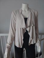 Suedine jasje Falino Maat 44 - 46 zo goed als nieuw, Kleding | Dames, Beige, Maat 46/48 (XL) of groter, Ophalen of Verzenden, Zo goed als nieuw