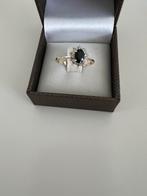 Blauwe saffier ring 14karaat, Blauw, Nieuw, Ophalen of Verzenden, Dame