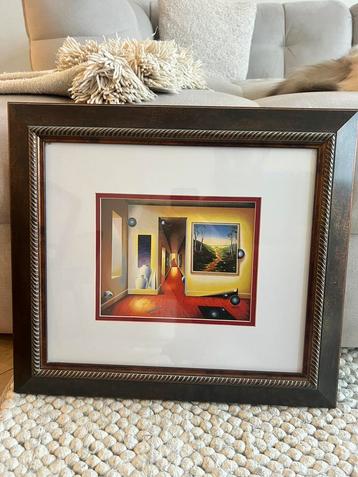 Ingelijste kunstprint ‘Corridor of dreams’ van Ferjo beschikbaar voor biedingen