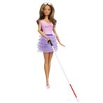Barbie: Pop met blindengeleidenstok, Kinderen en Baby's, Speelgoed | Poppen, Barbie, ., Nieuw, Ophalen of Verzenden