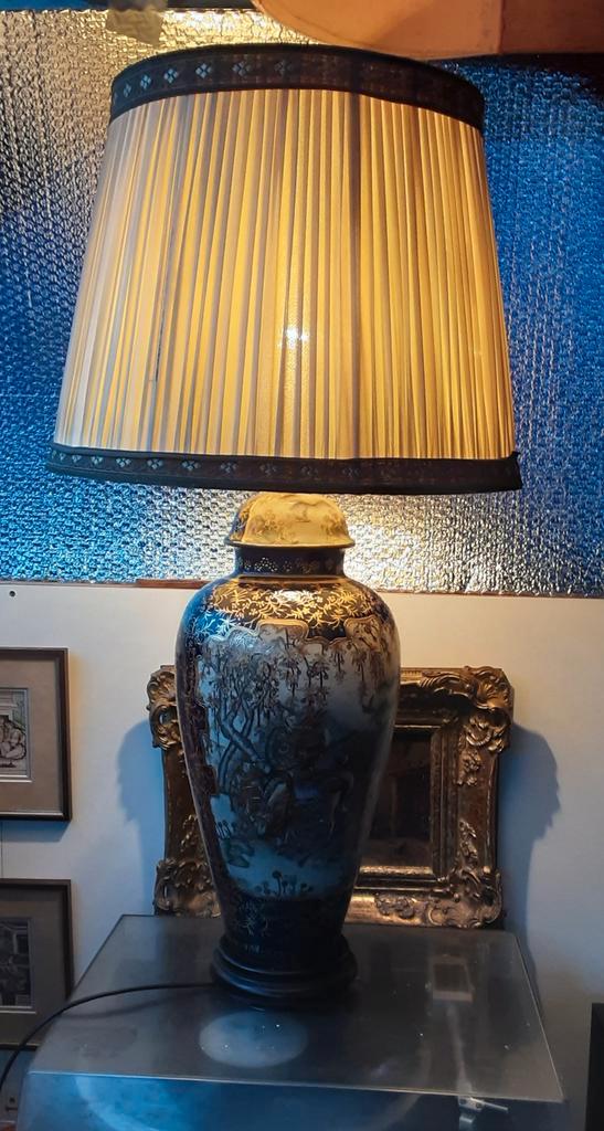 Japanse satsuma vintage lamp, Antiek en Kunst, Antiek | Lampen, Ophalen of Verzenden