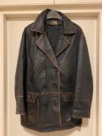 VINTAGE SOHO LEDEREN JAS 36 (38-40), Ophalen of Verzenden, Gedragen, Maat 38/40 (M), Bruin