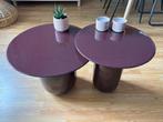 Unieke bijzettafels, Huis en Inrichting, Ophalen, Minder dan 50 cm, Rond, Minder dan 50 cm