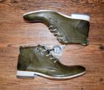 YELLOW CAB - halfhoge leren Blend boots green - maat 42, Kleding | Heren, Schoenen, Overige kleuren, Boots, Nieuw, Ophalen of Verzenden