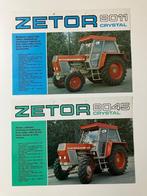 Zetor 8011 8045 trekker folder tractor brochure, Ophalen of Verzenden, Gelezen
