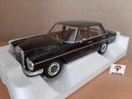 Mercedes Benz 280 SE 1968 zwart van Norev HQ 1:18, Hobby en Vrije tijd, Nieuw, Ophalen of Verzenden, Auto, Norev