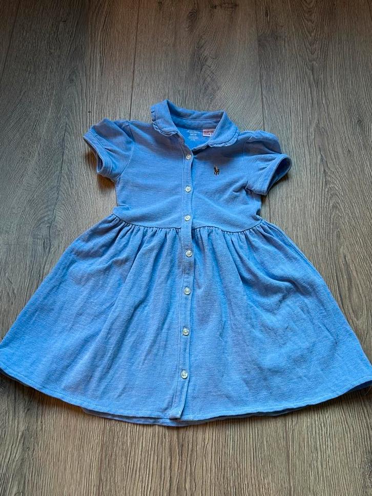 Ralph Lauren blauw jurkje maat 24M, Kinderen en Baby's, Kinderkleding | Maat 92, Zo goed als nieuw, Meisje, Jurk of Rok, Ophalen of Verzenden