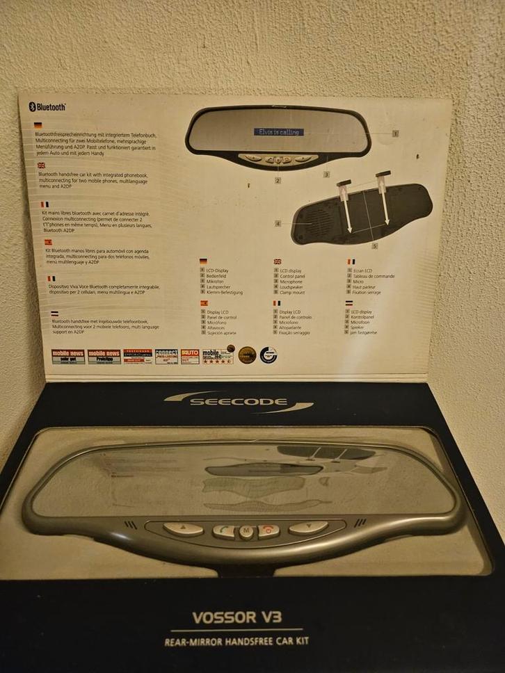 Seecode Vossor V3 Handsfree Auto Kit nieuw, Auto diversen, Carkits, Nieuw, Ophalen of Verzenden