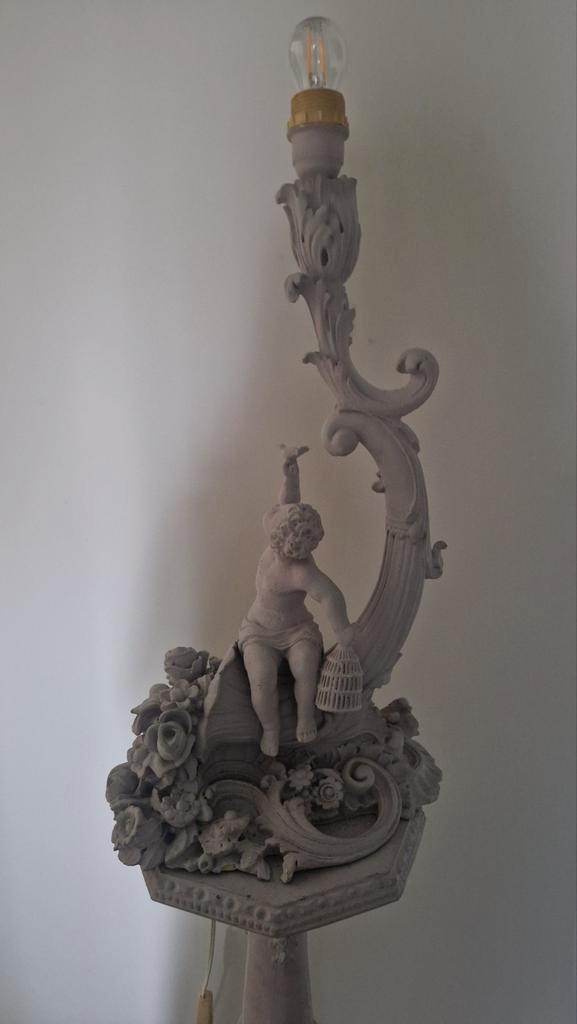 Antieke Decoratieve Lamp met Engel, Antiek en Kunst, Antiek | Lampen, Ophalen