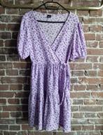 Gina Tricot jurk – lila bloemenprint – maat M, Ophalen of Verzenden, Maat 38/40 (M), Paars, Onder de knie