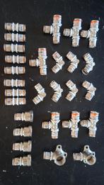 28 stuks Uponor S-Press Plus Perskoppelingen Nieuw 16 mm, Doe-het-zelf en Verbouw, Sanitair, Ophalen of Verzenden, Nieuw, Koper