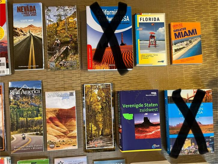 Divers naslagwerk Amerika (rondreis), Boeken, Reisgidsen, Zo goed als nieuw, Reisgids of -boek, Noord-Amerika, Overige merken