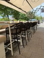 13 x terras barkruk met zitkussen, Zakelijke goederen, Horeca | Meubilair en Inrichting, Ophalen, Meubilair