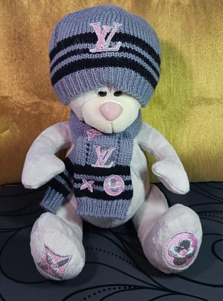 Louis Vuitton beer, Verzamelen, Beren en Cherished Teddies, Zo goed als nieuw, Stoffen beer, Overige merken, Ophalen of Verzenden