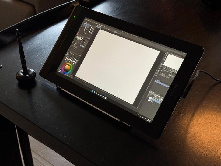 Huion Kamvas Pro 16 + Stand, Computers en Software, Tekentablets, Zo goed als nieuw, Bedraad, Ophalen of Verzenden