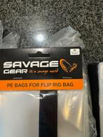 savage gear pe bags for flip rig bag maat M  en L, Watersport en Boten, Hengelsport | Zeevissen, Nieuw, Overige typen, Ophalen of Verzenden