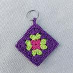 sleutelhanger - gehaakt granny square, Verzenden, Nieuw, Overige typen