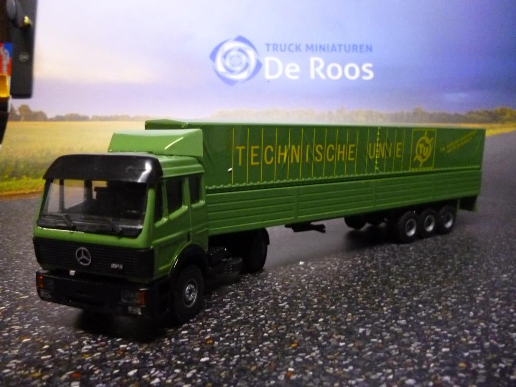 Mercedes SK Technische Unie, Hobby en Vrije tijd, Modelauto's | 1:50, Nieuw, Bus of Vrachtwagen, Lion Toys, Ophalen of Verzenden