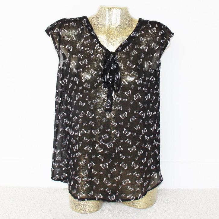 Atmosphere Topje 1 - 80 (Maat 40) € 5,-, Kleding | Dames, Tops, Zo goed als nieuw, Maat 38/40 (M), Zwart, Zonder mouw, Ophalen of Verzenden