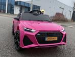 Kinder Auto Audi RS6 12v wit RC - Leder - Rubberband NIEUW, Kinderen en Baby's, Speelgoed | Buiten | Voertuigen en Loopfietsen