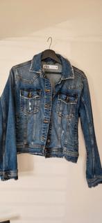 spijkerjasje, merk Zara, maat L, Kleding | Dames, Ophalen of Verzenden, Zo goed als nieuw, Blauw