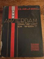 Oud vintage groot boek amsterdam, Ophalen of Verzenden