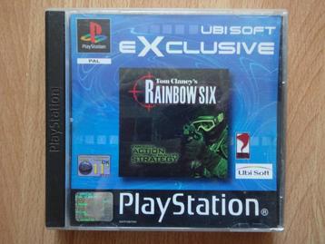 PS 1 Rainbow Six , Sony Playstation 1 Game Met Handleiding beschikbaar voor biedingen