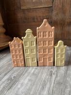 Leuke vaasjes grachtenpandjes/ huisjes, Overige kleuren, Ophalen of Verzenden, Minder dan 50 cm, Glas