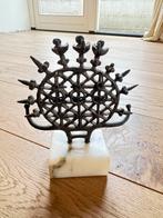 Bronzen sculptuur op marmeren voet, Ophalen of Verzenden