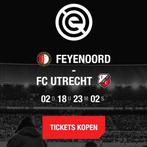 Feyenoord - FC Utrecht 2x rij 1 vak K 31-03-2024, Maart, Losse kaart, Twee personen