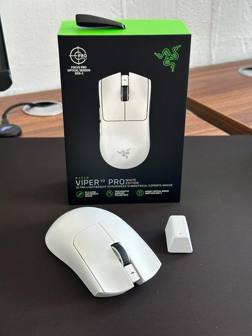 Razer Viper V3 Pro, Computers en Software, Muizen, Zo goed als nieuw, Muis, Linkshandig, Rechtshandig, Draadloos, Gaming muis