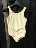 Badpak geel/wit maat 146, Meisje, Sport- of Zwemkleding, Ophalen of Verzenden, Zo goed als nieuw