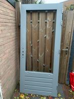 Hardhouten buitendeur (NIEUW), Doe-het-zelf en Verbouw, Deuren en Horren, Ophalen, Zo goed als nieuw, Buitendeur, 200 tot 215 cm