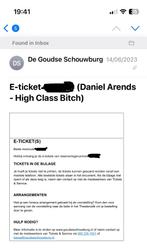 Daniël Arends 2 tickets 16 mei Gouda ALLEEN RUILEN, Tickets en Kaartjes, Theater | Cabaret en Komedie, Mei, Twee personen