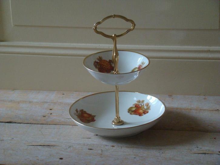 Servies, Duits, 'Arzberg', met Fruitdecor, gaaf, Antiek en Kunst, Antiek | Servies los, Ophalen of Verzenden
