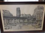 ANTIEKE ETS van ROTTERDAM gesigneerd MARIUS JANSSEN  20 EURO, Antiek en Kunst, Ophalen of Verzenden