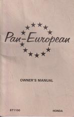 Honda ST1100 Pan European Instruktieboekje Engels 1990-2000, Motoren, Handleidingen en Instructieboekjes, Ophalen of Verzenden