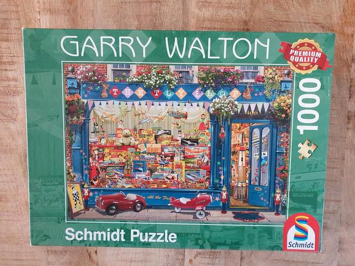 Schmidt puzzel Garry Walton de speelgoedwinkel, 1000 stukjes, Hobby en Vrije tijd, Denksport en Puzzels, Zo goed als nieuw, Legpuzzel