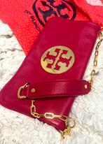 Tory Bruch Clutch/shoudertas, Ophalen of Verzenden, Gebruikt, Rood, Avondtasje